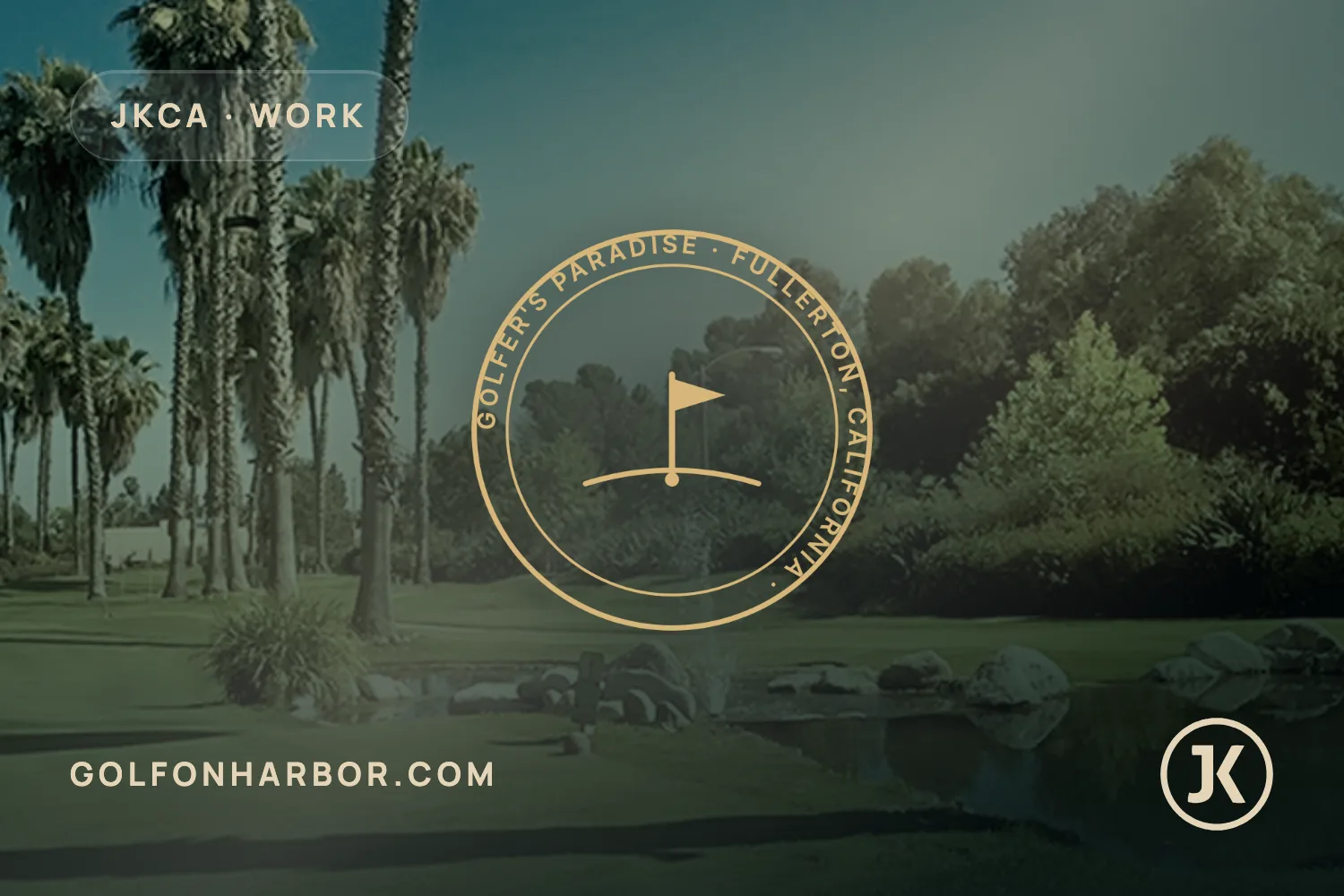 The Golfer’s Paradise home page, live at golfonharbor.com