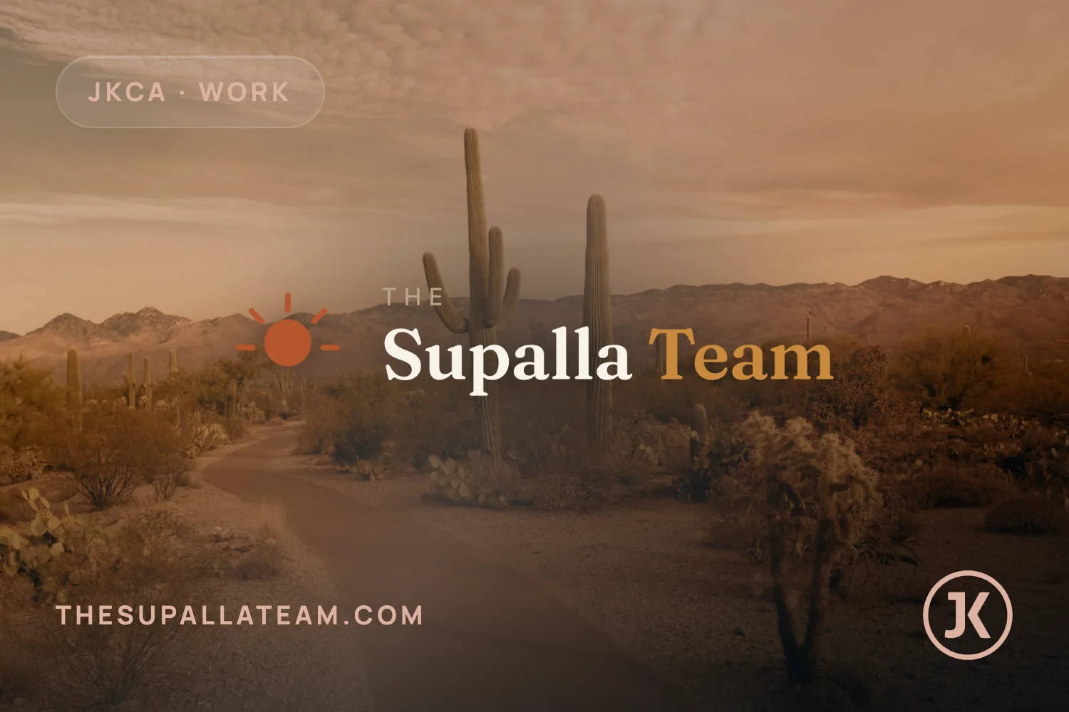 The The Supalla Team home page, live at thesupallateam.com